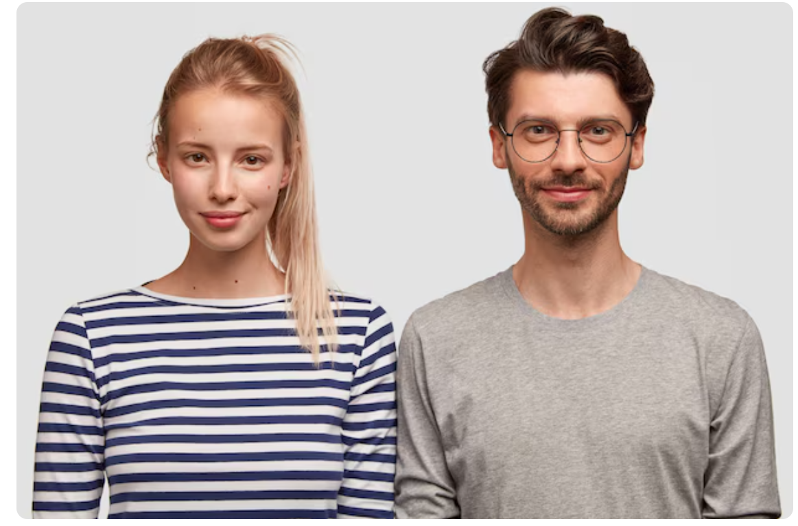 Vrouw en man met ADHD