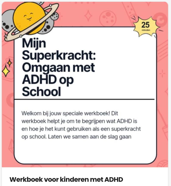 Werkboek voor kinderen met ADHD door Laura Pietersz