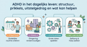ADHD in het dagelijks leven: structuur, prikkels, uitstelgedrag en wat kan helpen